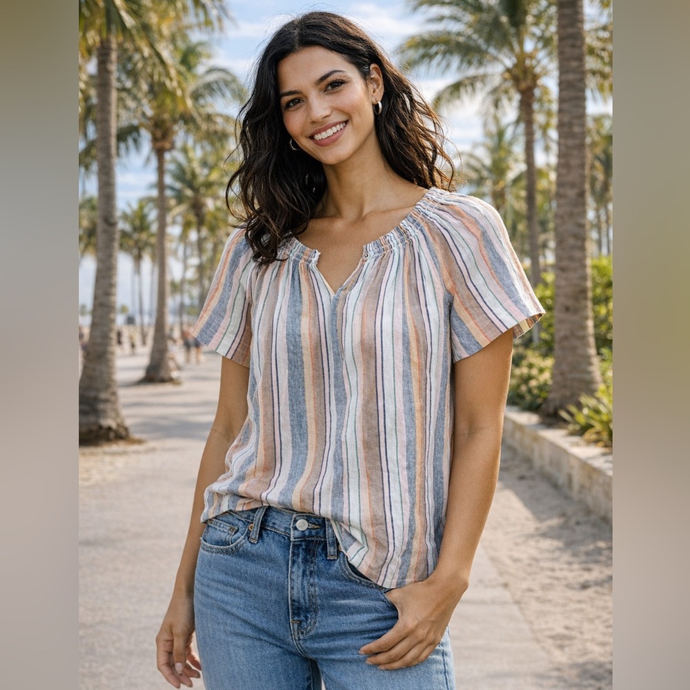 Rungolee Savannah Cotton Blouse | XS (runs generous per brand) - Picture 1 of 9